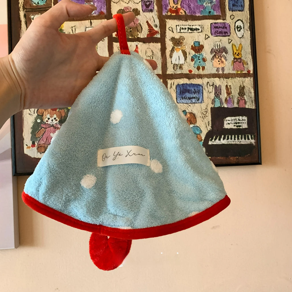 Thi Coral Fce Hand Towel Umbrella aped Kitchen Cloth Qui Dry Absorbent Happy Instant Small Rain Umbrella Towel