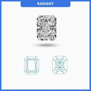 0.30CT J-K/VS2-SI1 Radiant Cut Diamond MDL#D9253-2