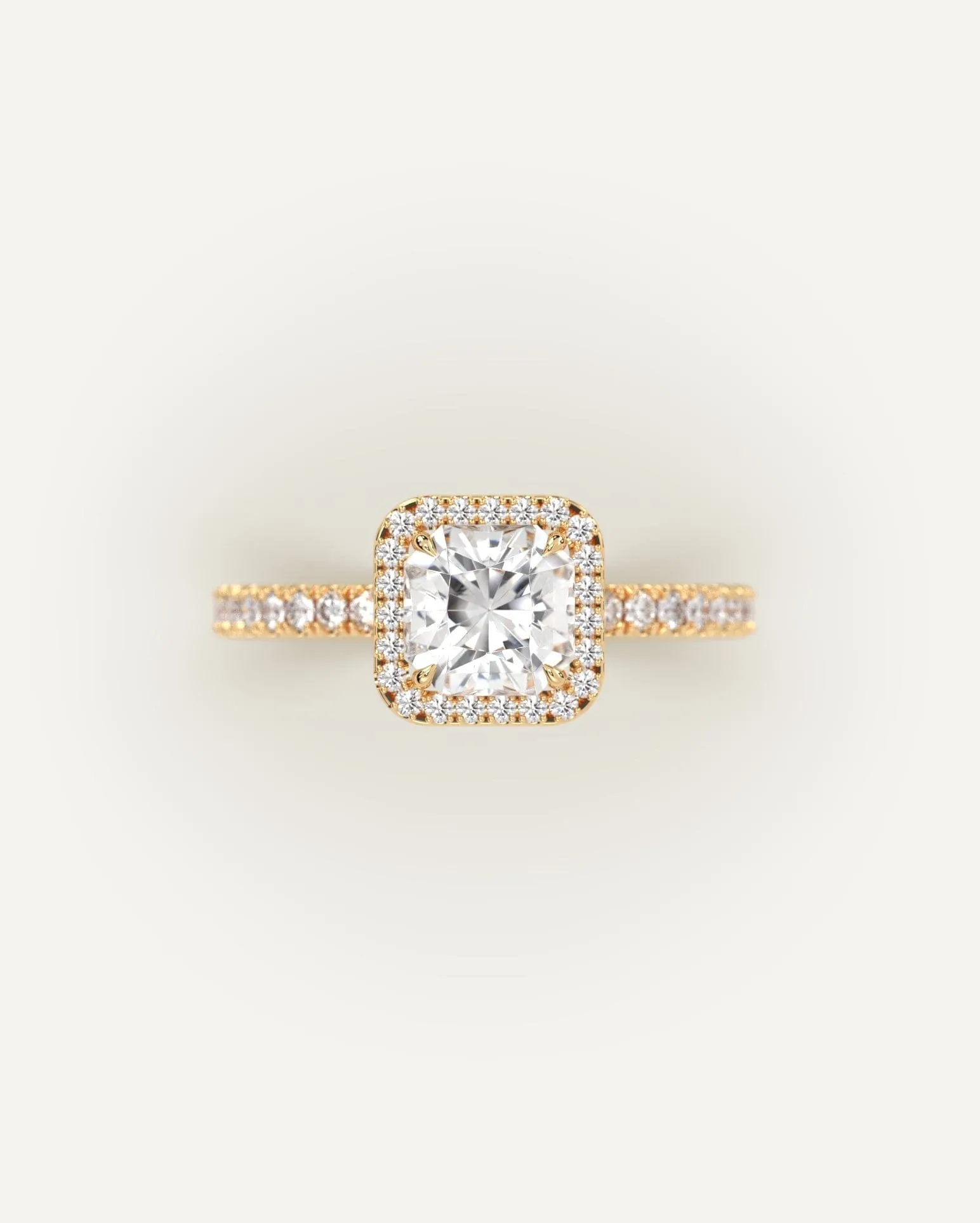 1 carat Radiant Cut Diamond Ring