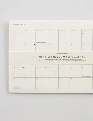 2025 Monthly Fridge Magnetic Calendar