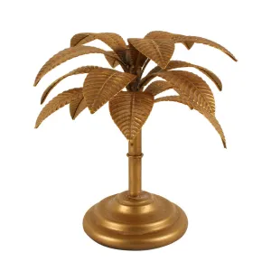 29cm Brynne Palm Tree Iron Candle Holder