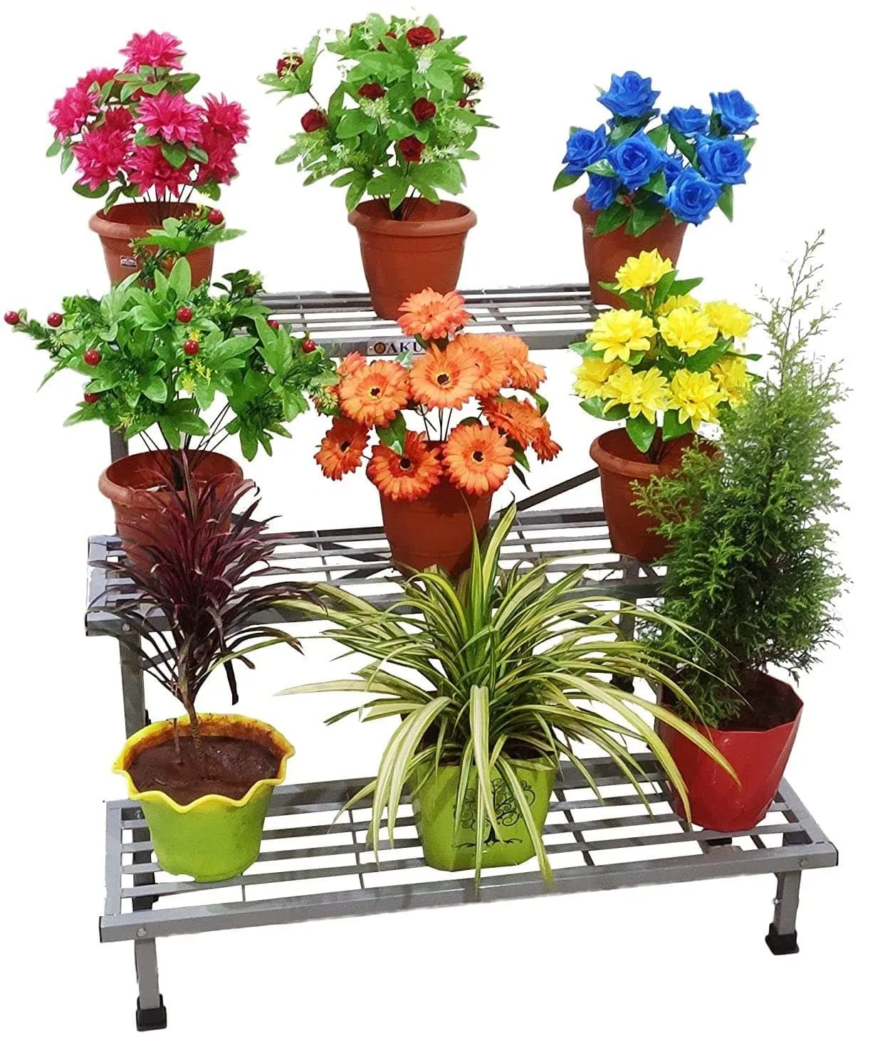 3-Step Metal Planter Stand