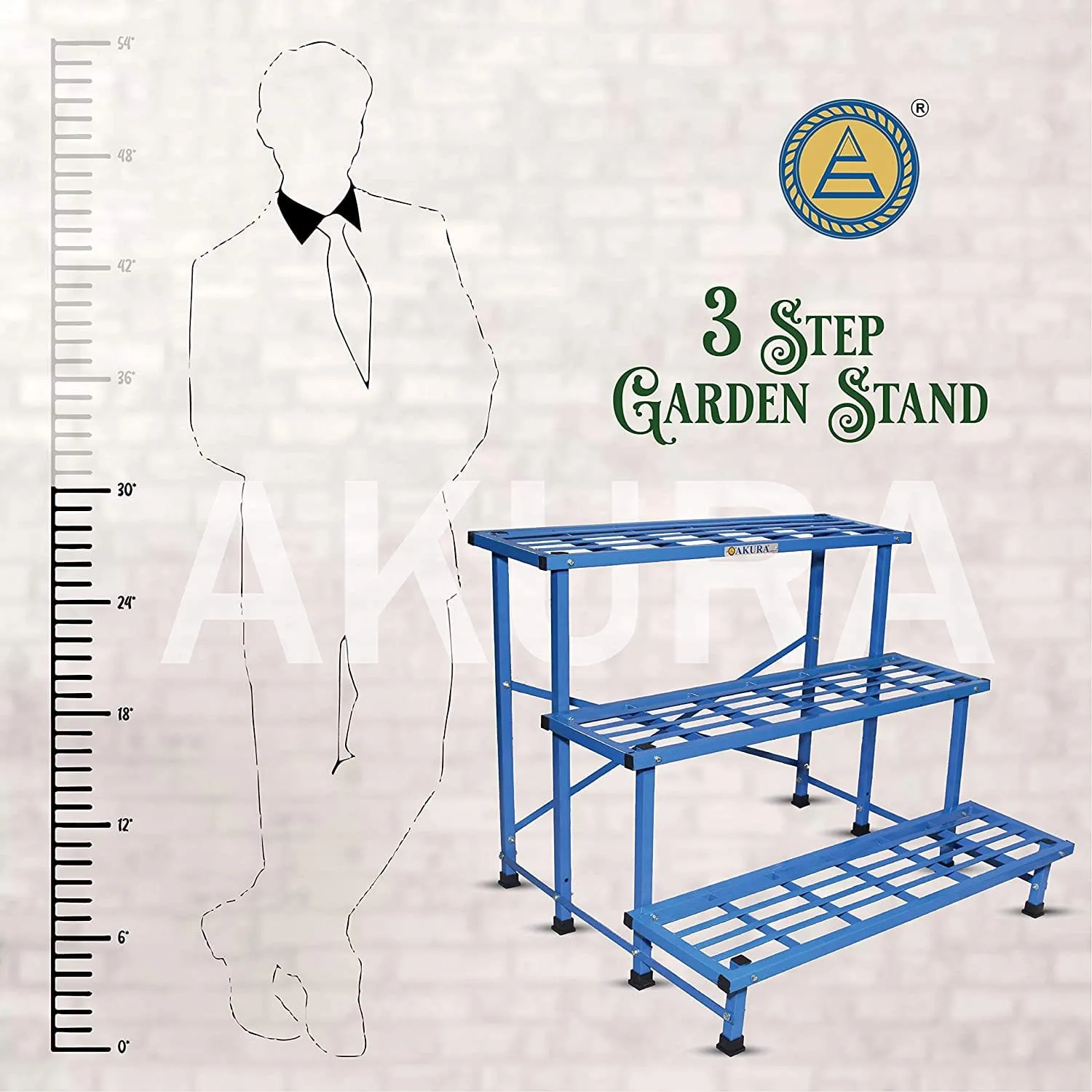 3-Step Metal Planter Stand