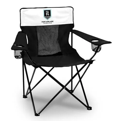 AFL Outdoor Camping Chair - Port Adelaide Power - Includes Carry Bag