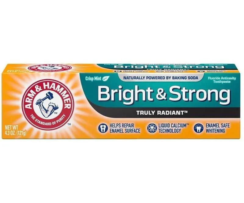 Arm-Hammer-Bright-Strong-Truly-Radiant-Toothpaste-Crisp-Mint-4-3-Oz-Pack-Of-6