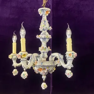 Beautiful Antique Porcelain Chandelier