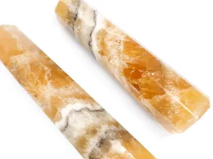 Beautiful Banded Honey Calcite Crystal Towers