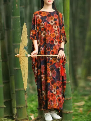 Beautiful Botanic Kaftan Dress