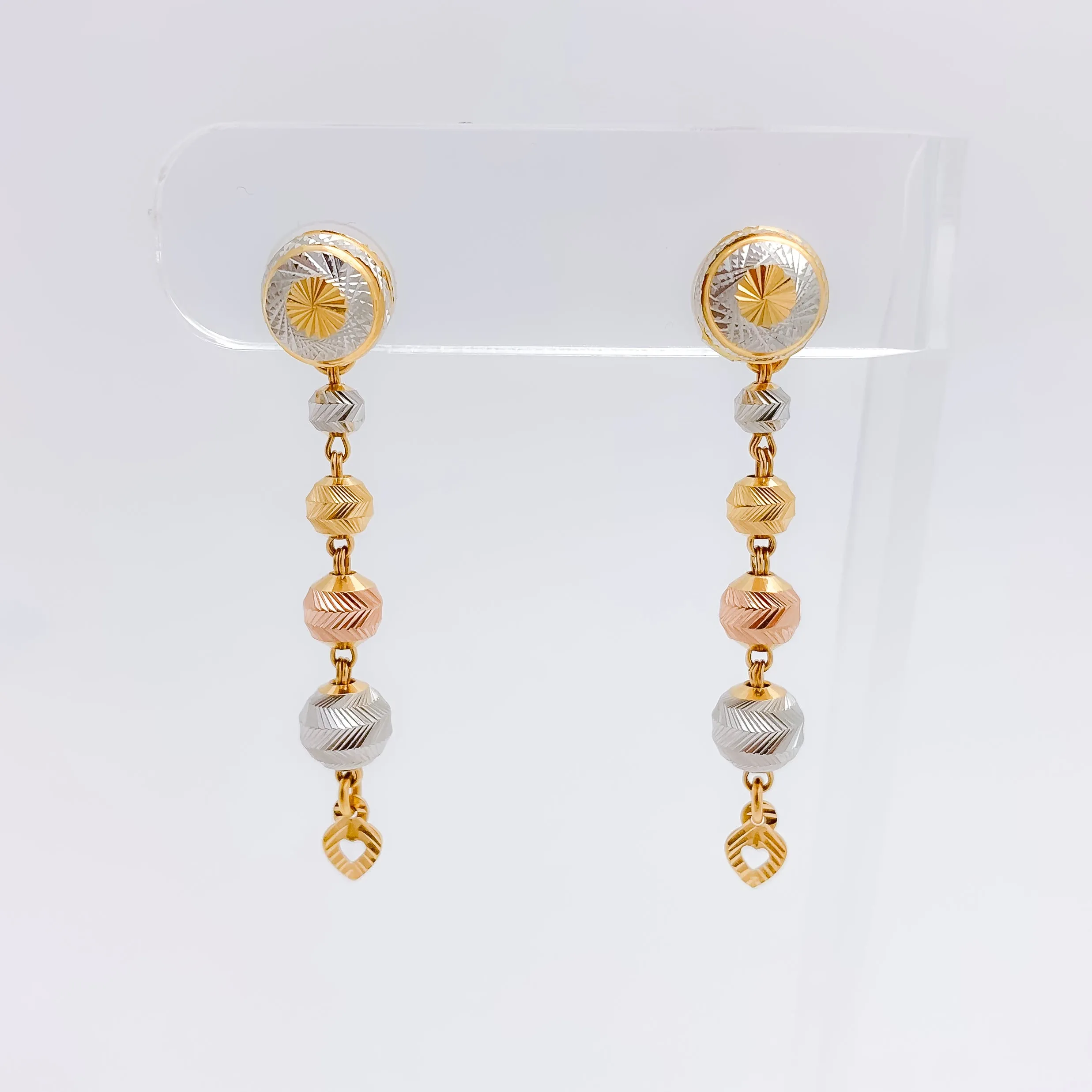 Beautiful Three-Tone Earrings