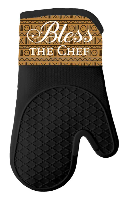 Bless the Chef Oven Mitt/Pot Holder Set