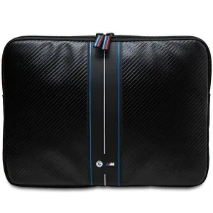 BMW Carbon and Blue Stripe Sleeve for 16" Laptop Black - BMCS16COMSCAKL