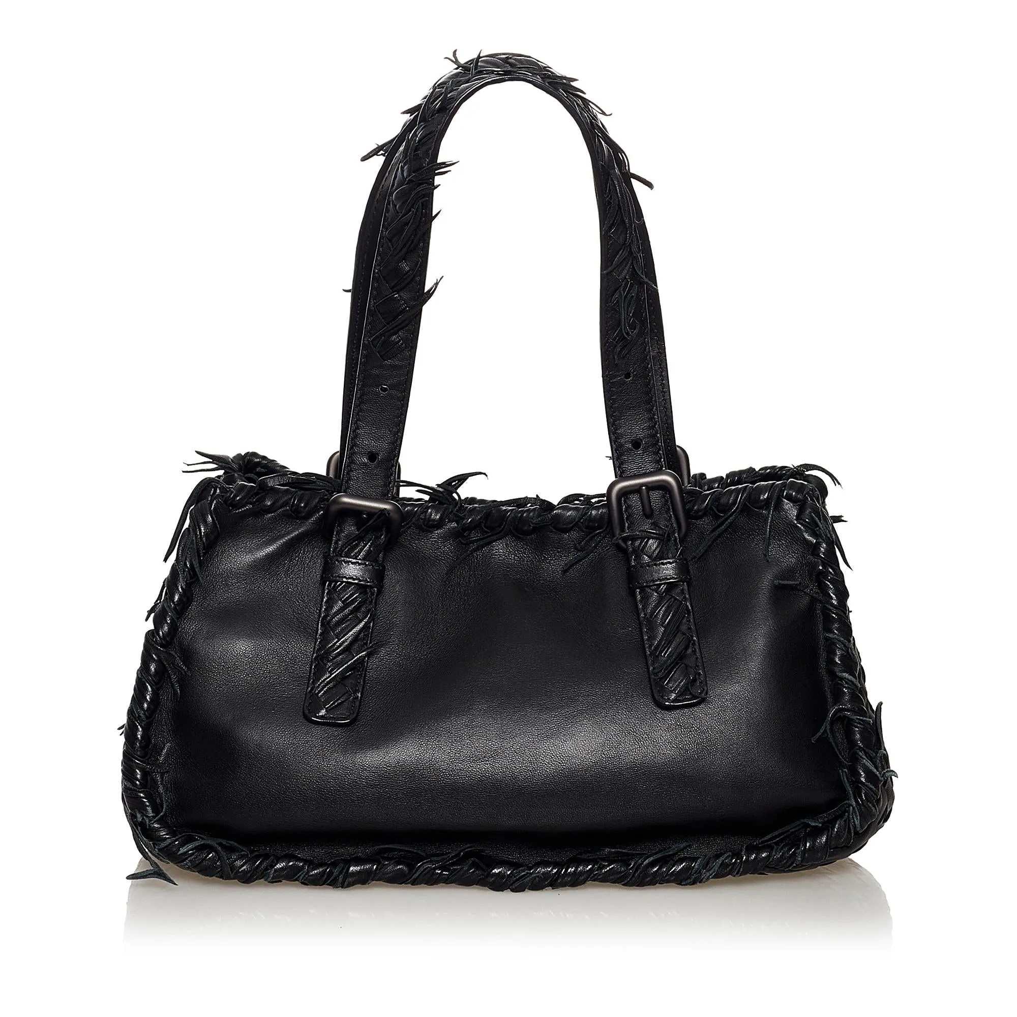 Bottega Veneta Intrecciato Leather Handbag (SHG-34649)