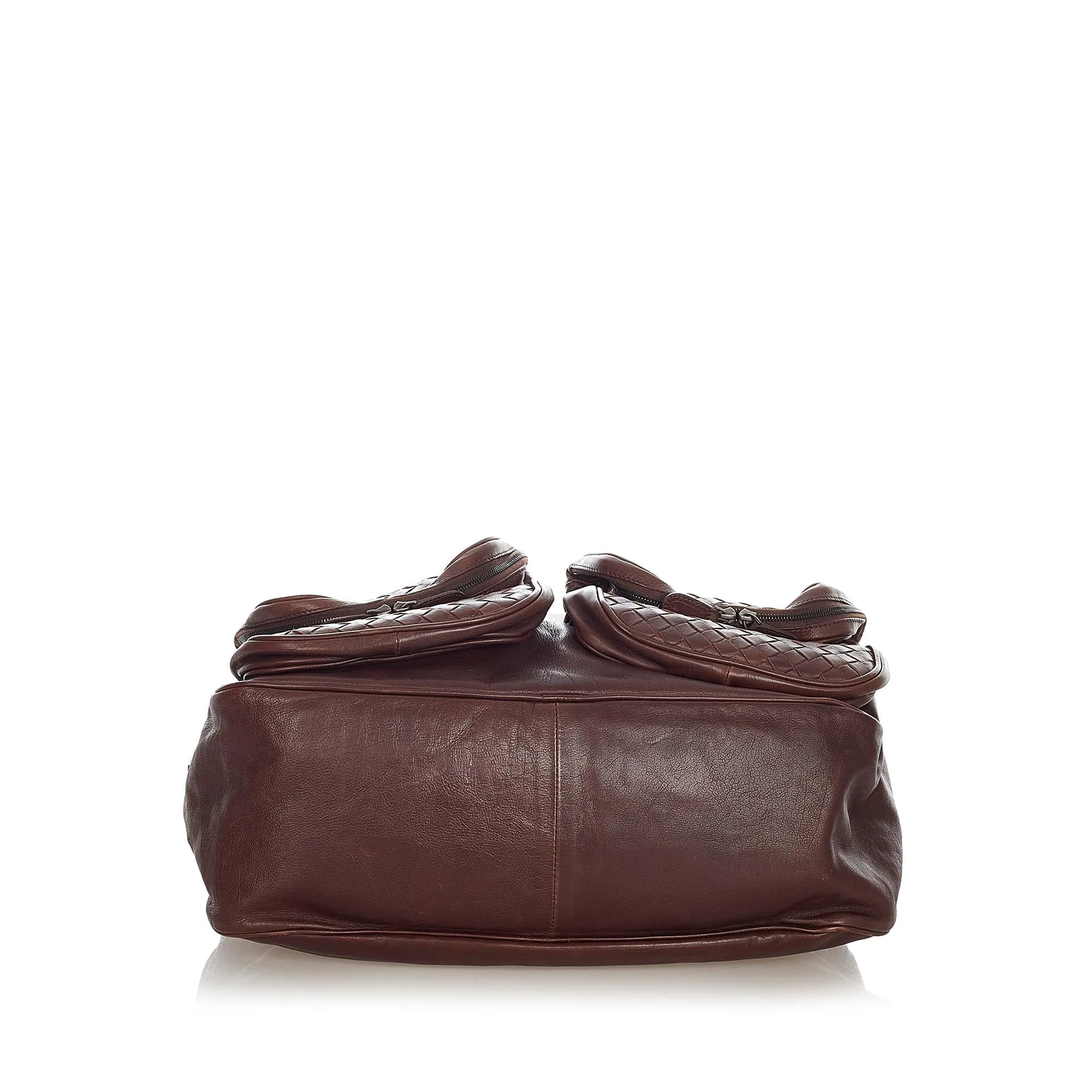 Bottega Veneta Intrecciato Leather Shoulder Bag (SHG-36582)