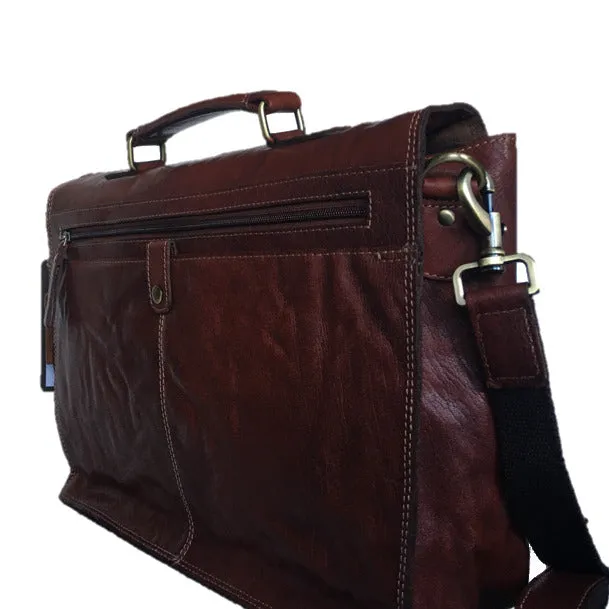 Bronco Cognac Holdall Briefcase