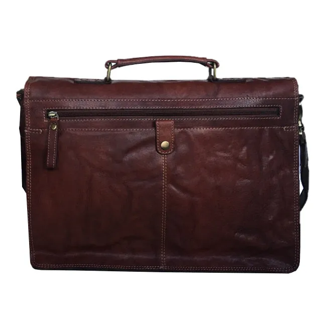 Bronco Cognac Holdall Briefcase