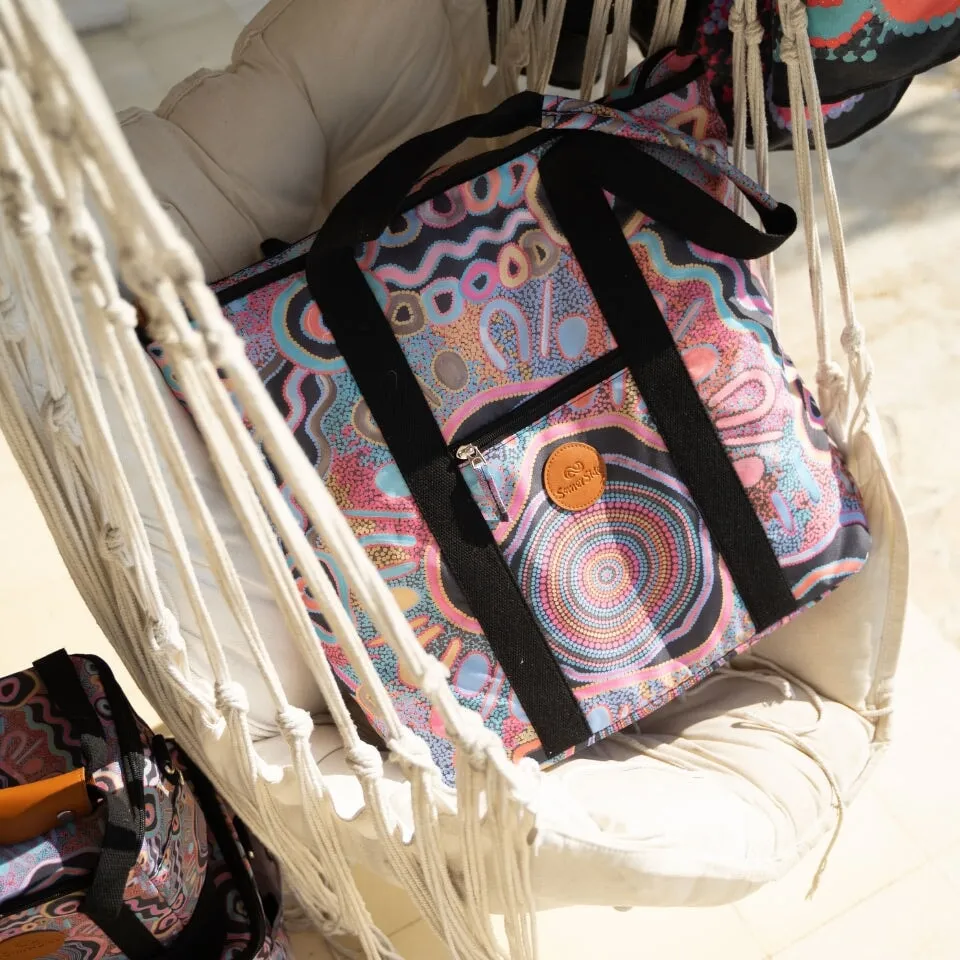 Camping Under The Moonlight Beach Bag