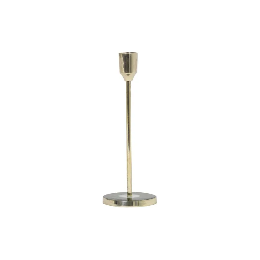 CANDLE HOLDER Ø7,5X20,5 CM SERLA GREEN-GOLD