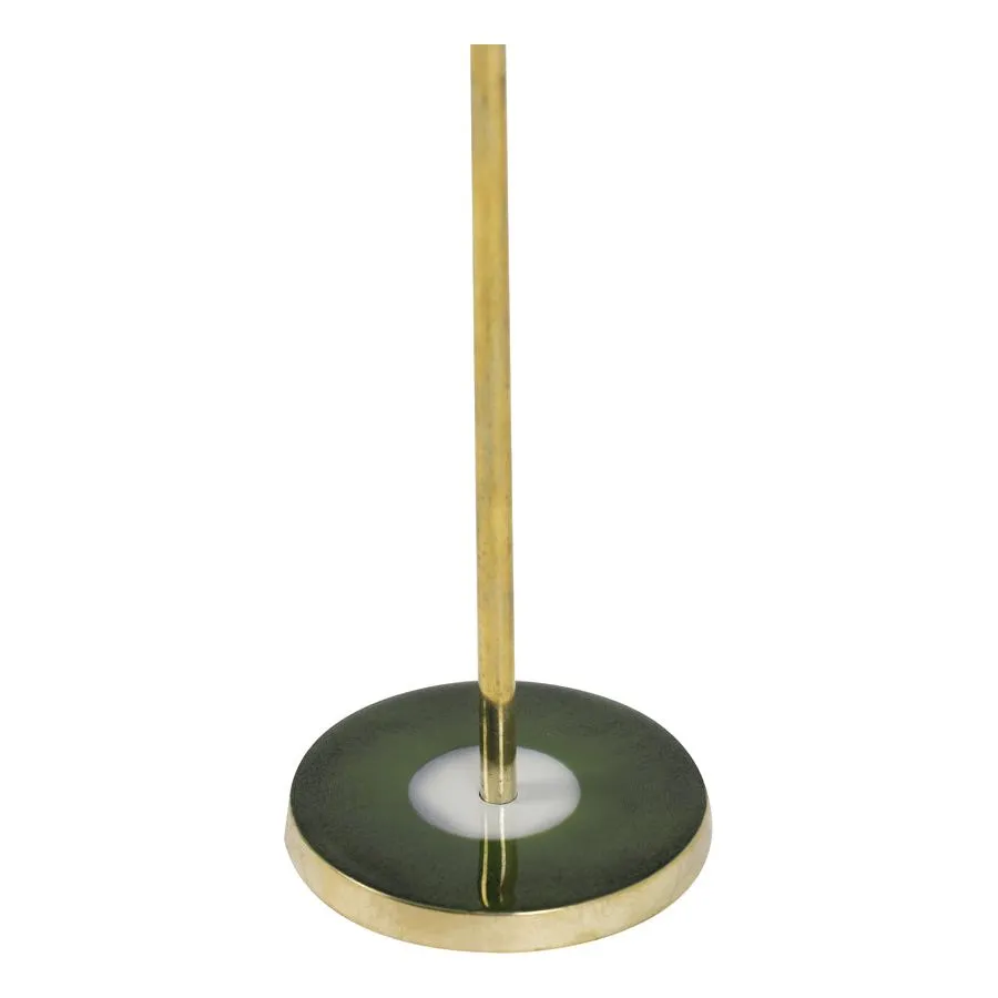 CANDLE HOLDER Ø7,5X20,5 CM SERLA GREEN-GOLD