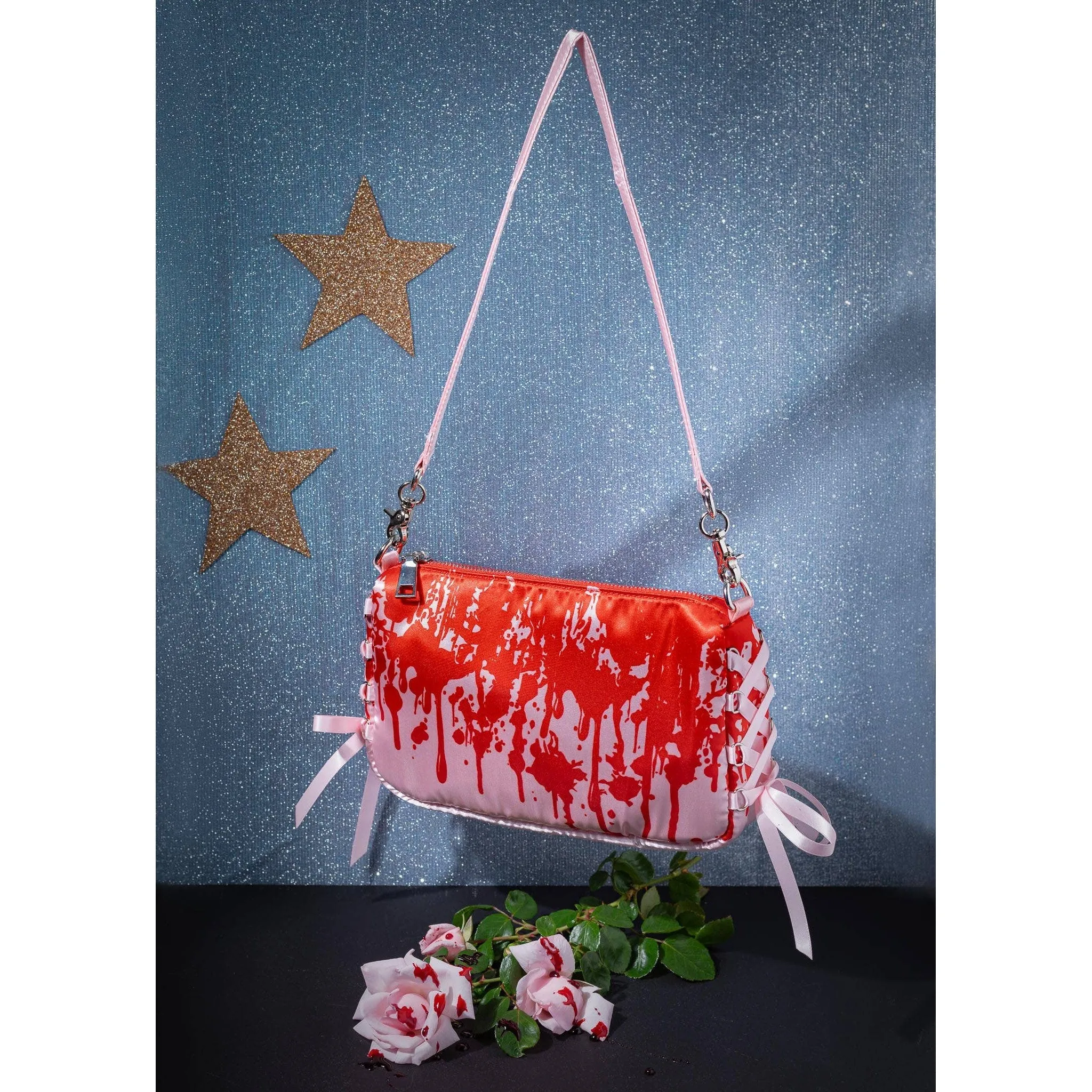 Carrie's Odor Proof 🌱 Purse or Stash Bag | Blood Drip Print Shoulder Handbag