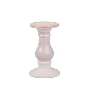 CERAMIC 8" CANDLE HOLDER,