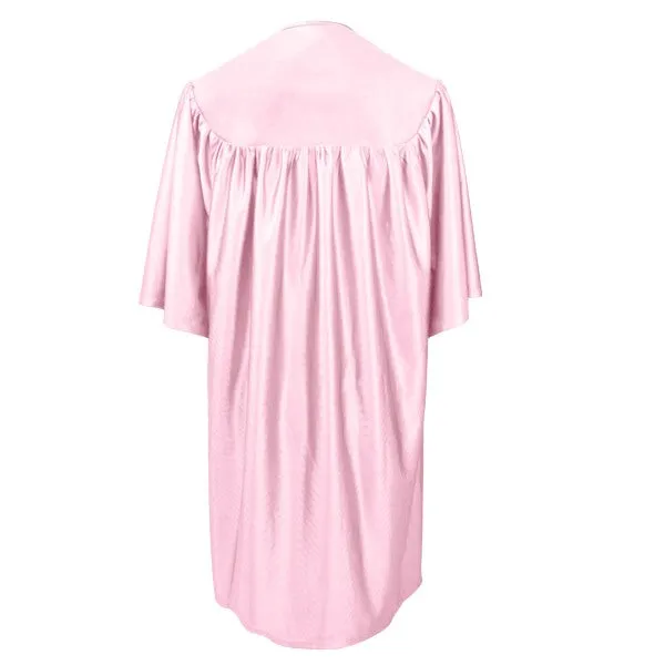 Child Shiny Pink Graduation Gown - Preschool & Kindergarten Gowns