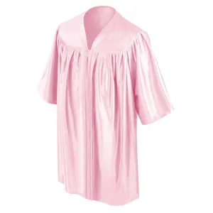 Child Shiny Pink Graduation Gown - Preschool & Kindergarten Gowns