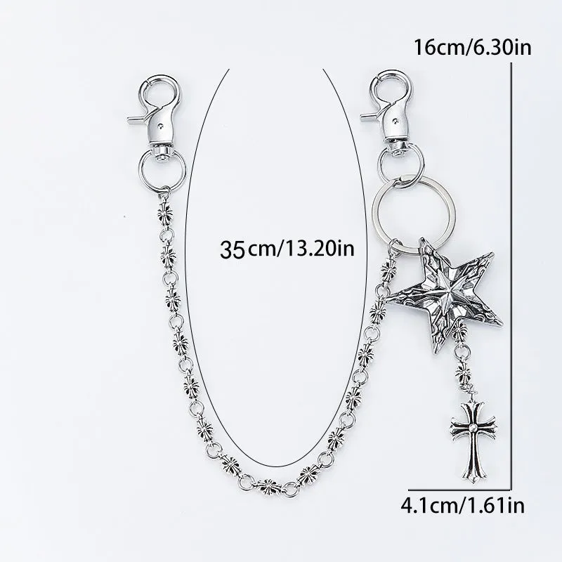 chrome hearts pentagram waist chain