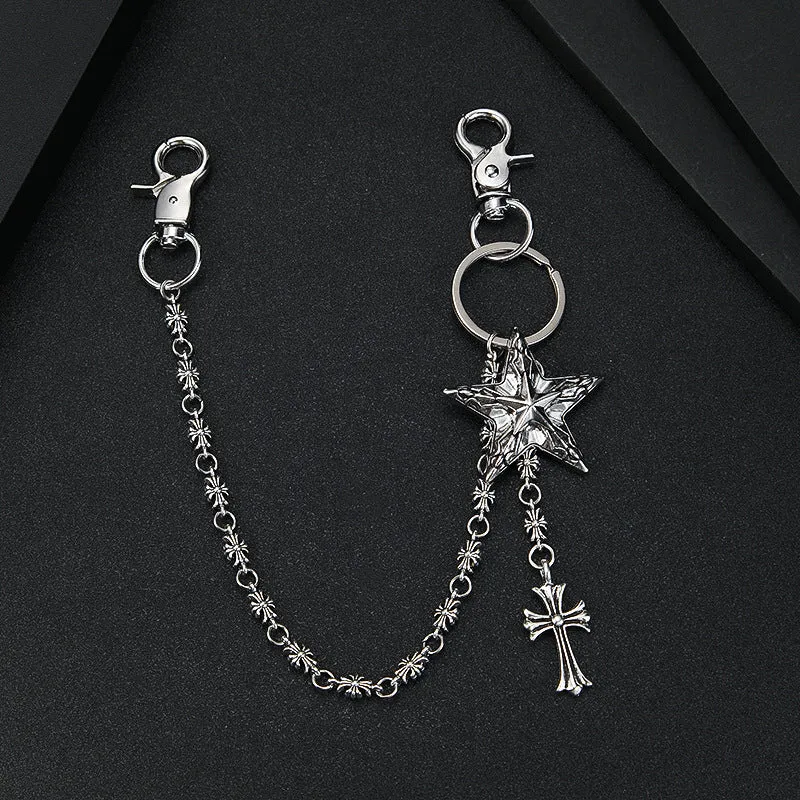 chrome hearts pentagram waist chain