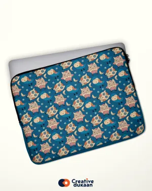 Creative and Cool Laptop Sleeves with Owl Print Design