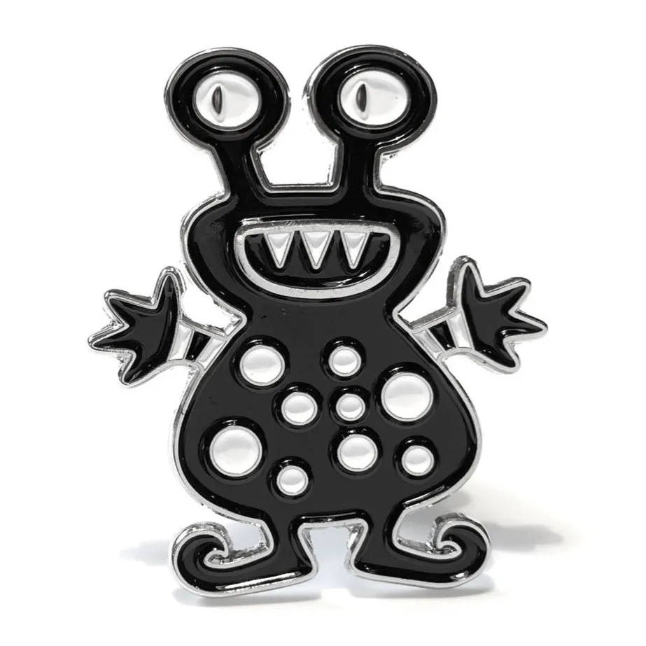 Creep Enamel Art Pin