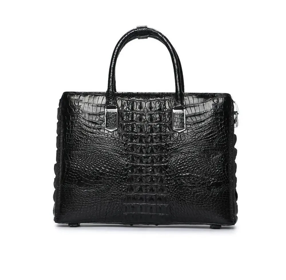 Crocodile Leather Briefcase Laptop  Bag