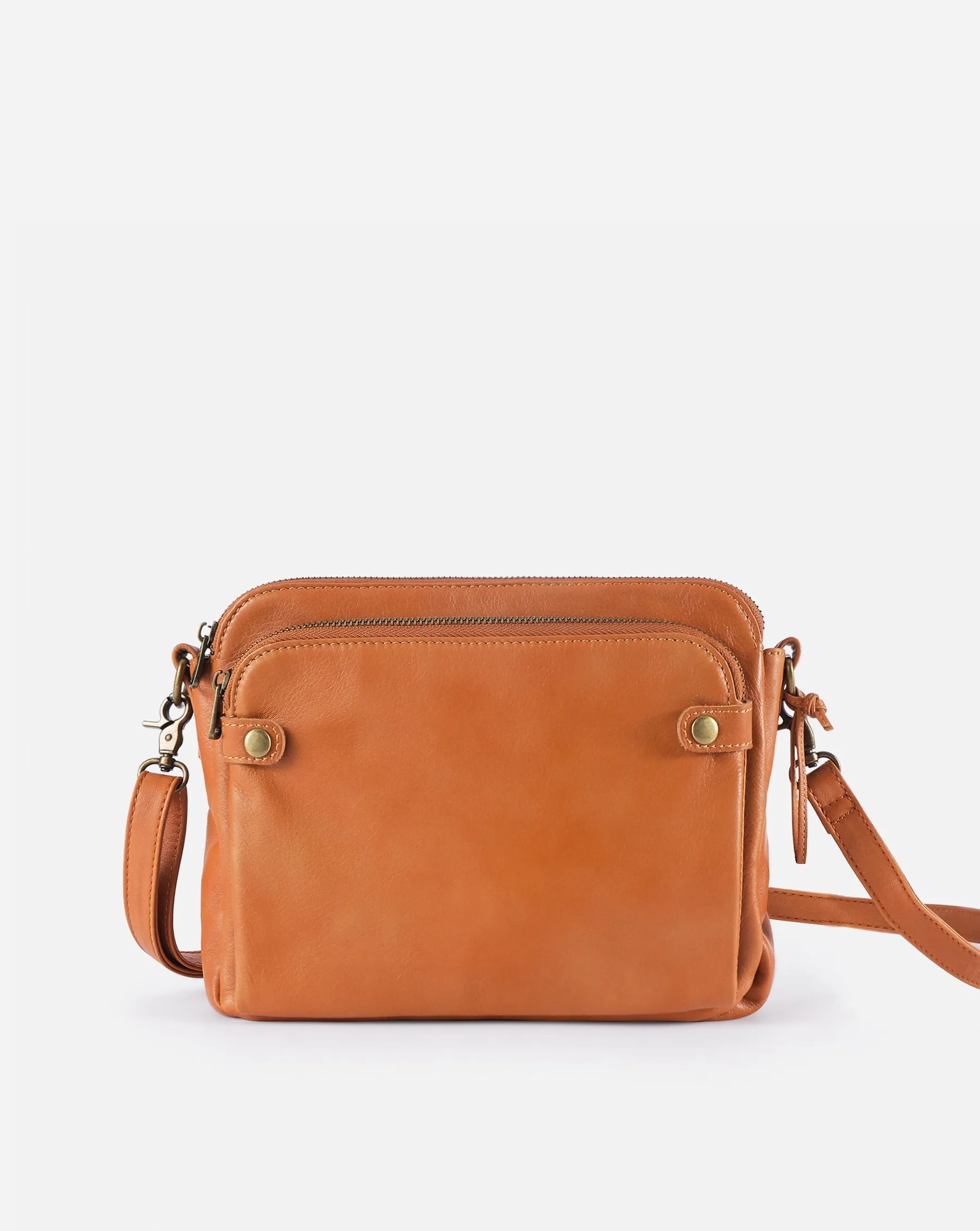 Crossbody Leather Shoulder Bags and Clutches