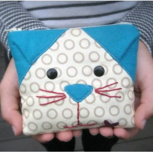 Cut Loose Press - Cats Meow Coin Purse Pattern