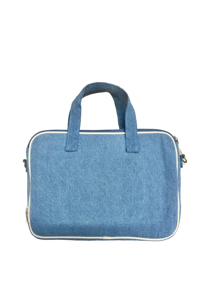 Denim 13" Laptop Case with Handle & Charger Pocket