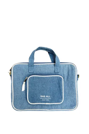 Denim 13" Laptop Case with Handle & Charger Pocket