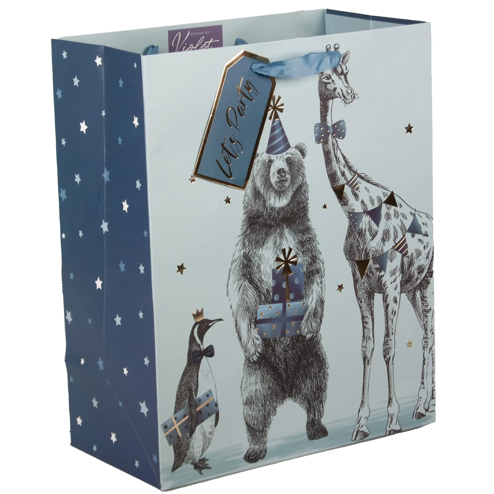 Design By Violet Large Party Animals Gift Bag