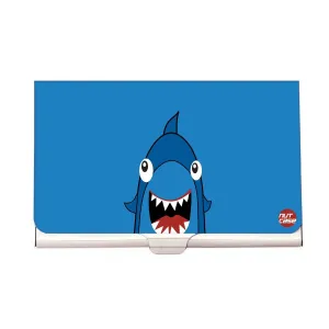 Designer Visiting Card Holder Nutcase - Blue Shark