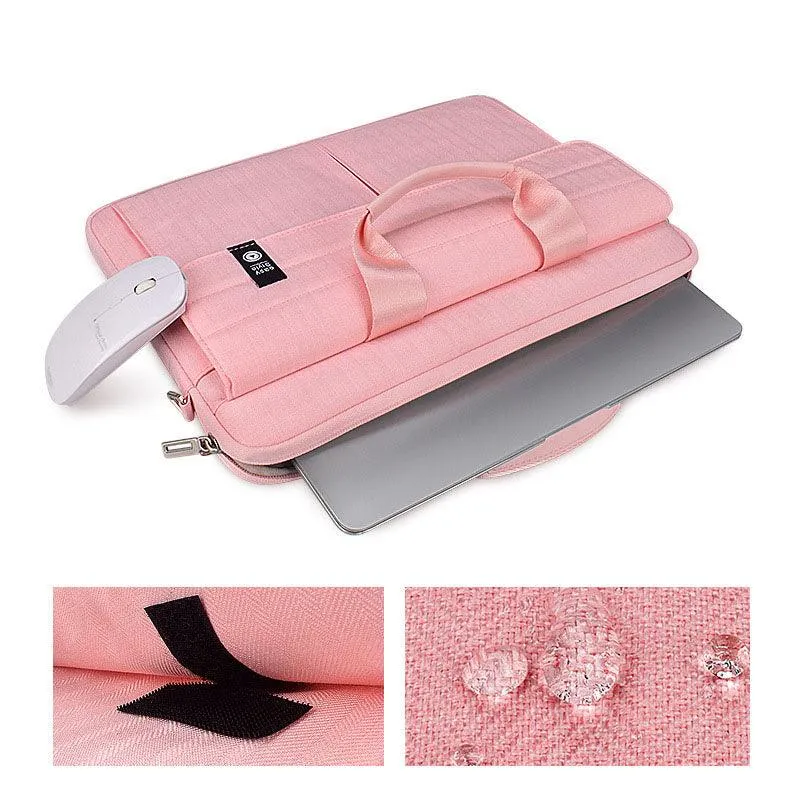 Easy Style Portable Business Laptop Bag- Pink