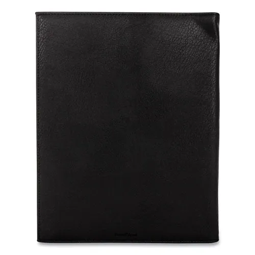 Faux-leather Padfolio, 9 X 12 Pad, 9.75 X 12.5, Black