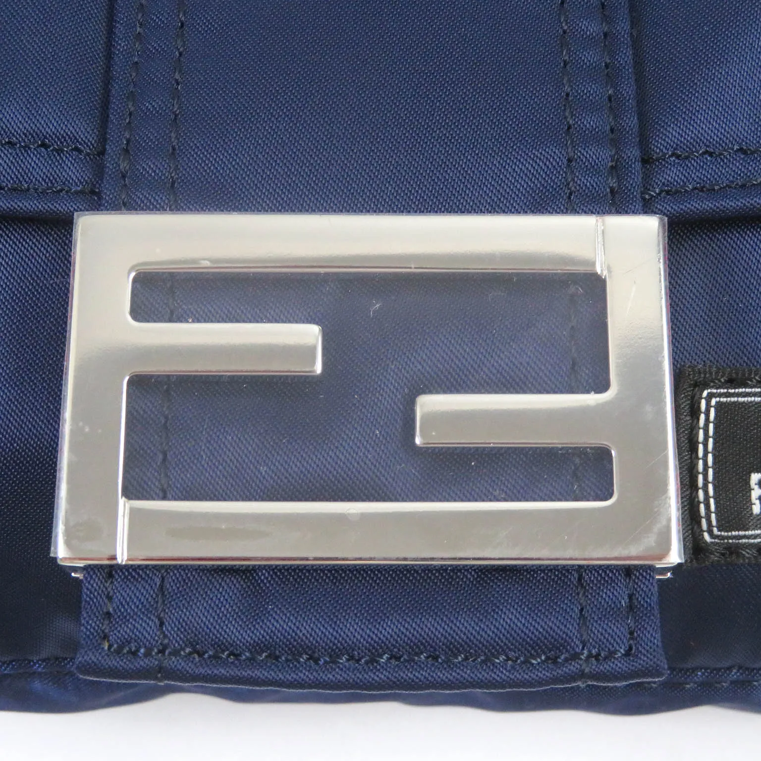 FENDI Sling bag 7AS138 Nylon Blueberry Blue Baguette Mini