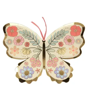 Floral Butterfly Plates