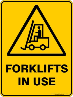 FORKLIFTS IN USE