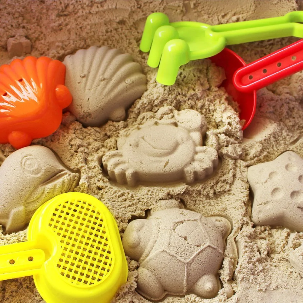 Fun Little Toys Kids 19 Pcs Beach Sand Toys Set Sand Water Wheel