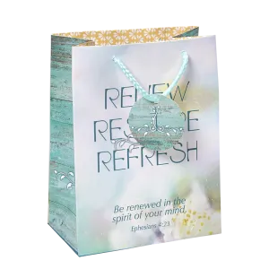 Gift Bag and Tag - Renew. Restore. Refresh.