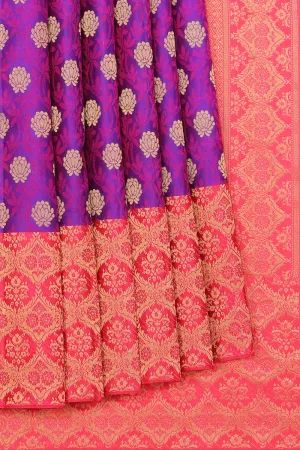 Gorgeous Silk Violet Saree