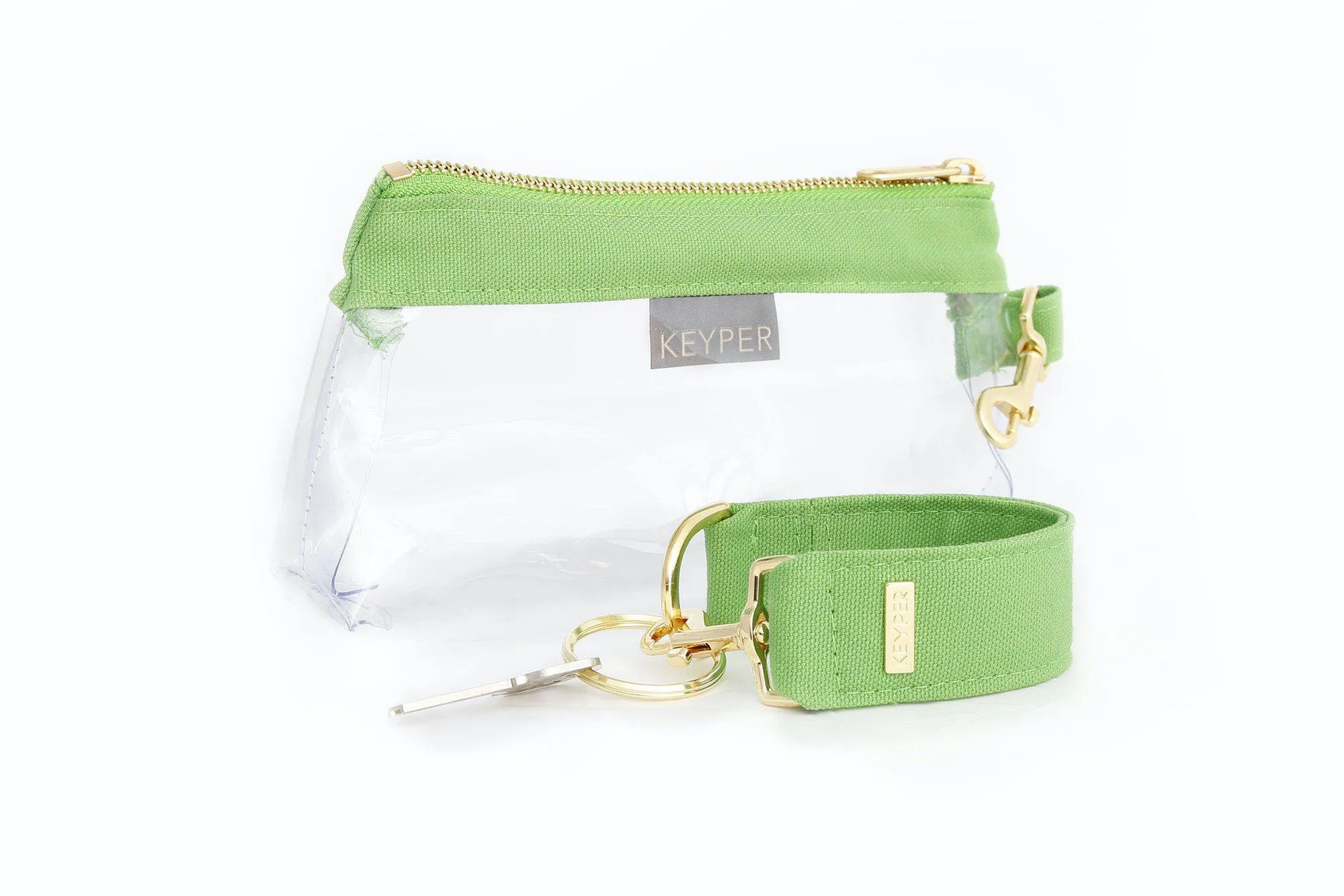 Green CANVAS 2-Piece KEYPIT Set • Wristlet