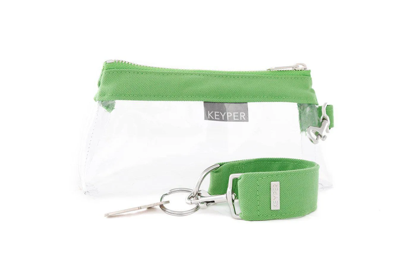 Green CANVAS 2-Piece KEYPIT Set • Wristlet