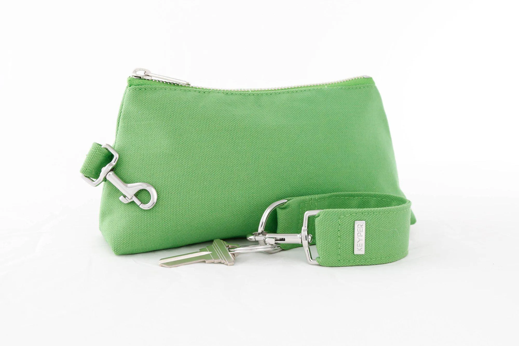 Green CANVAS 2-Piece KEYPIT Set • Wristlet