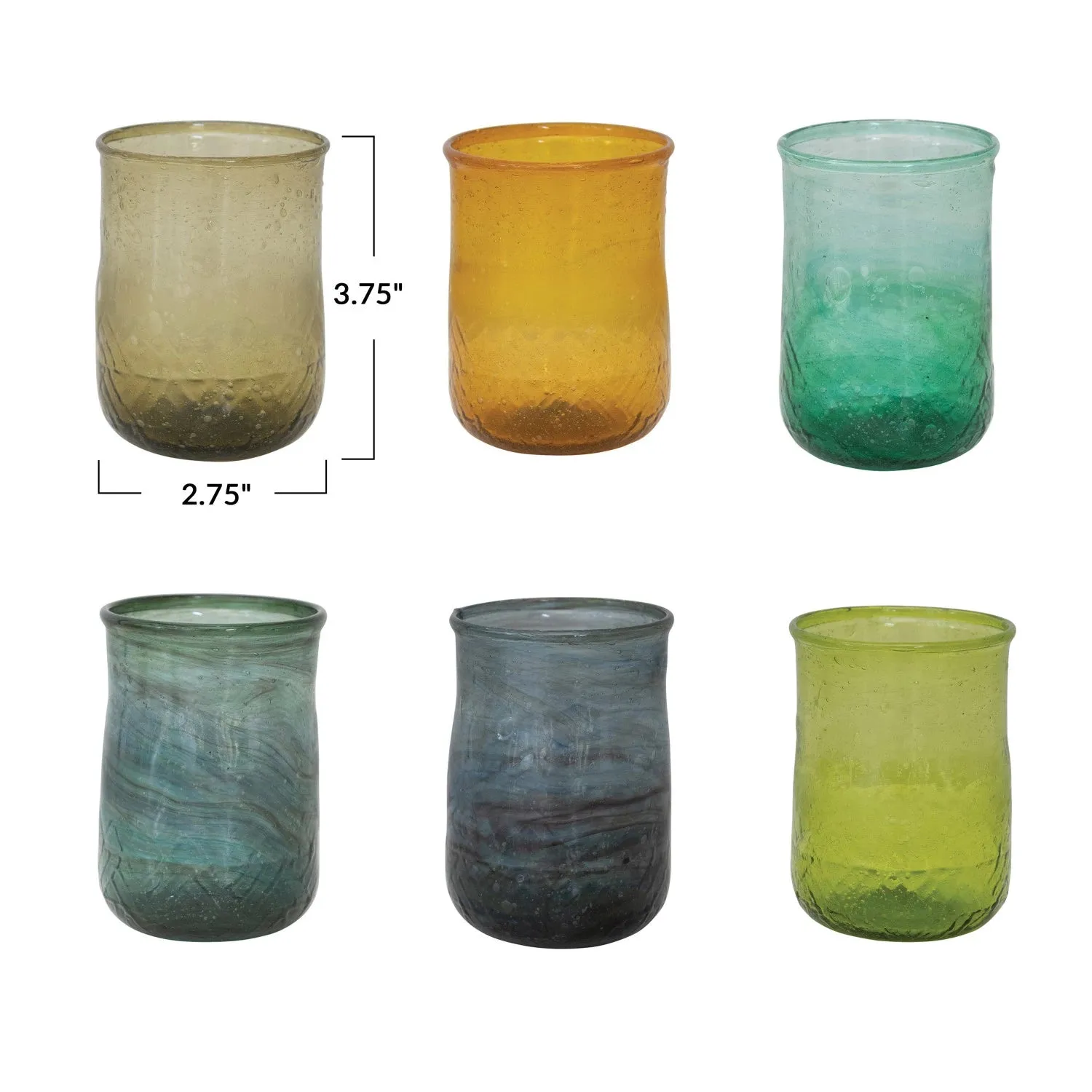 Hand-Blown Drinking Glass/Votive Holder