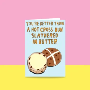 Hot Cross Bun Card